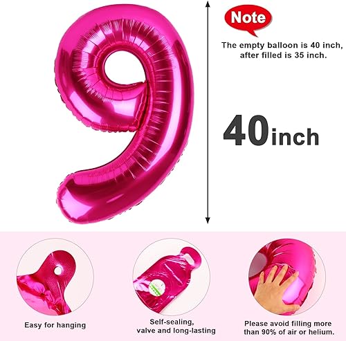 Vista 894 de Globos de números 0 de 40 pulgadas, globos negros de números para números 10, 20, 30, 40, 50, 60, 70, 80, 90, 100, globos de números 10, 20, 30, 40