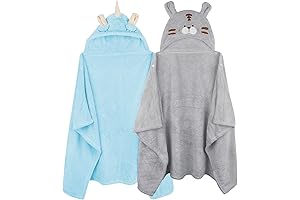 Kids Hooded Beach Towels: Ultra-Soft & Absorbent Wraps for Toddlers and Babies