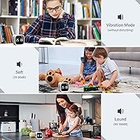 Vista 6 de Rotating Pomodoro Timer 5, 25, 10 50 Minutes Preset, Desk Productivity Flip Timer, ADHD Tool Cube Countdown Stopwatch, Vibration/High/Low