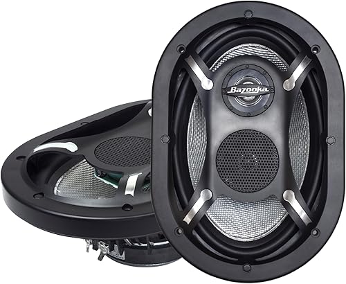 Vista 8 de Bazooka Kit de altavoces coaxiales marinos 4 altavoces LED de 6.5 pulgadas Controlador LED RGB Plug and Play y control remoto