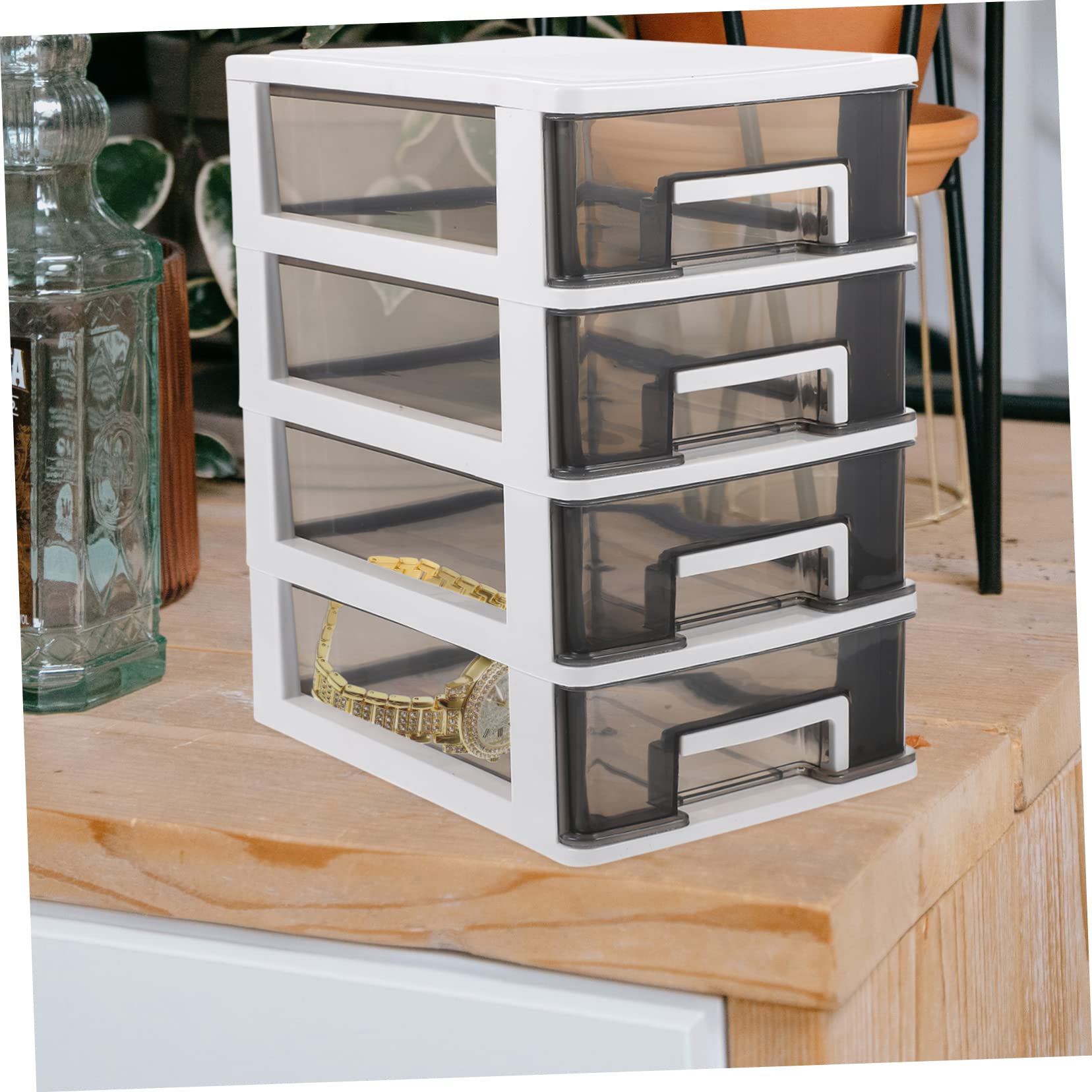 Organizador de Cajones de Pp, Caja Apilable para Cosméticos y Escritorio, Diseño Moderno y Práctico