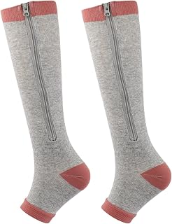 BIBILILI Graduated Copper Compression Socks For Men & Women Circulation 15-20Mmhg - Best For Running Athletic Cycling Students Knee High Socks Pregnancy Compression Socks