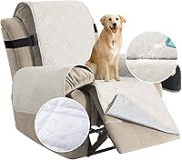 Vista 13 de H.VERSAILTEX - Funda protectora para sillón reclinable de sala de estar, 100 % impermeable, acolchada, con correa elástica y parte posterior