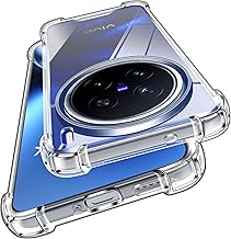 ivoler Never Yellowing Clear Case for Vivo X200 Pro 5G with Shockproof Protective Corners, Military Standard, Shockproof, Scratch-Resistant, Transparent Protective Mobile Phone Case