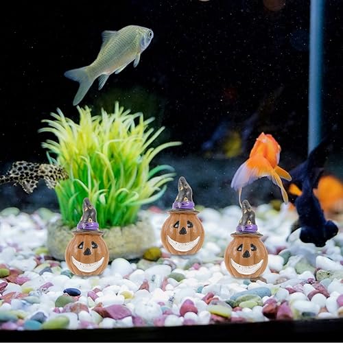 Miniatura 2 de POPETPOP 2 piezas de decoraciones de Halloween, decoración de calavera de acuario, decoración de Halloween, decoración de pecera, suministros