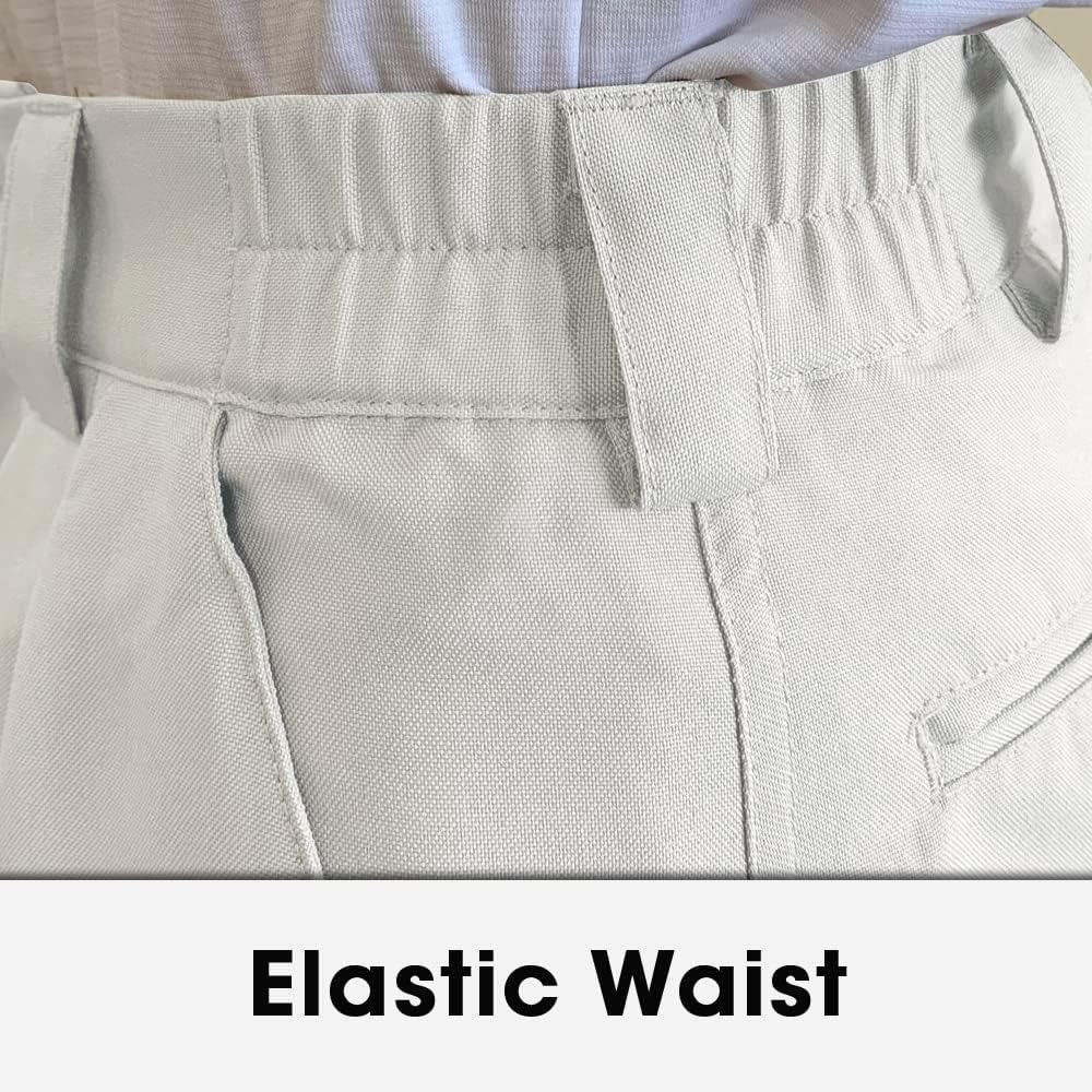 Golf Knickers White Microfiber (Plus Fours) for Men