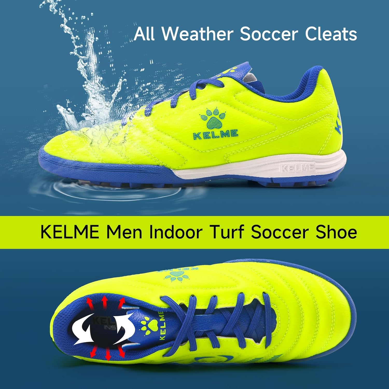 KELME 屋内シューズ Amazon | KELME ユニ 大人用 ターフ サッカーシューズ フットサル 屋内