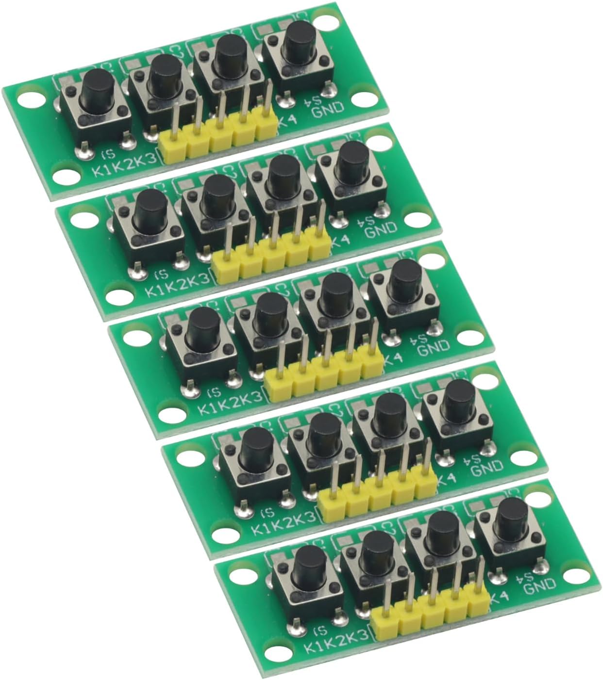 5PCS 5Pin 1x4 4 Keys Button Keypad Keyboard Breadboard Module for Arduino Project DIY