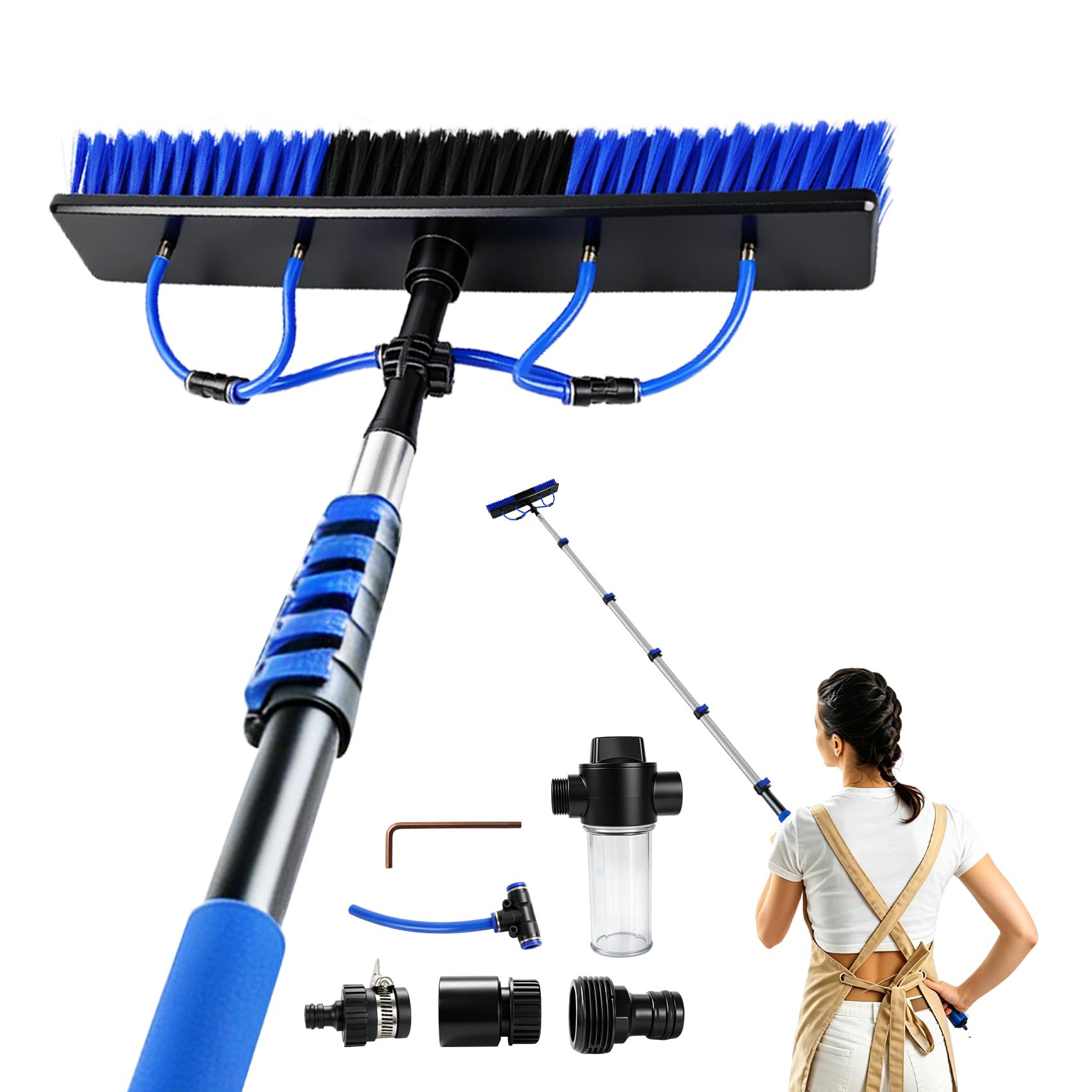 Photo 1 of jjxeqo Solar Panel Cleaning Kit, 20ft Extension Pole