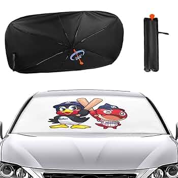 つば九郎　カーサンシェード Amazon | 東京ヤクルトスワローズ つば九郎 車のサンシェード傘