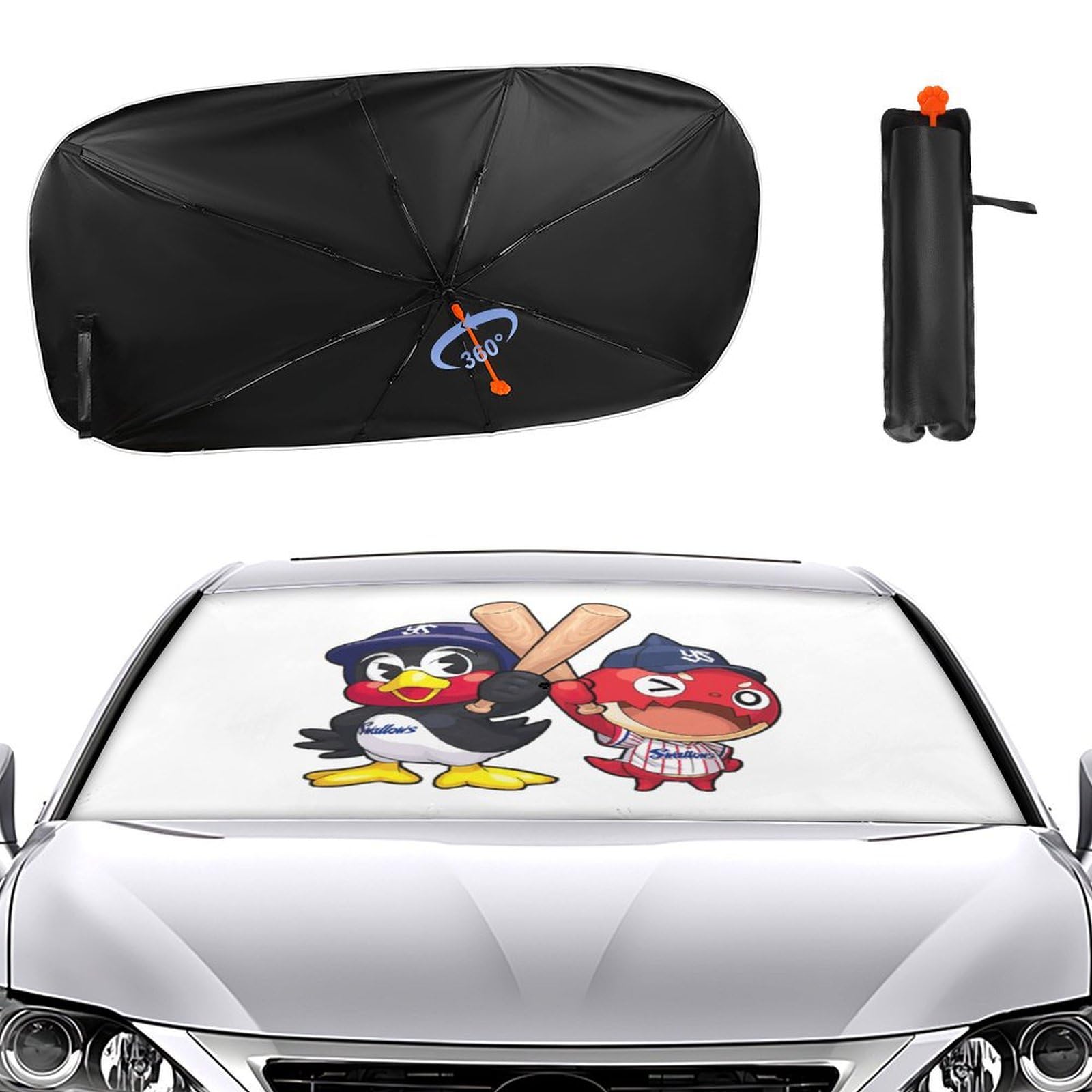 Amazon | 東京ヤクルトスワローズ つば九郎 車のサンシェード傘