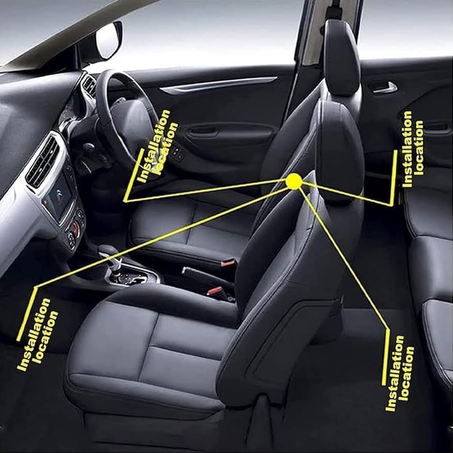 Wyściełane dywaniki samochodowe PU do BMW 4er G22 G23 G26 2020-2026