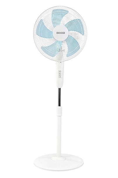 Usha Pentacool 5 Blade 400mm Pedestal Fan (White)