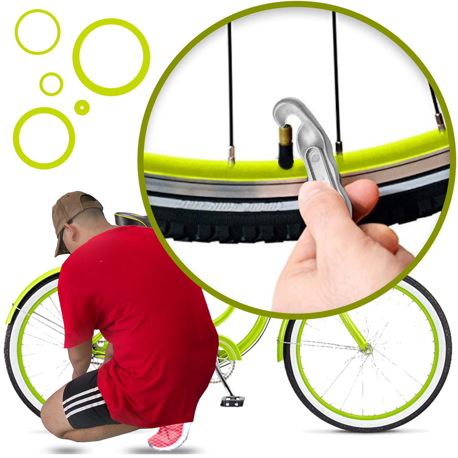 Set Di 3 Leve Per Gomme Bici - Strumenti Professionali Per Riparazione Pneumatici - Foto 4