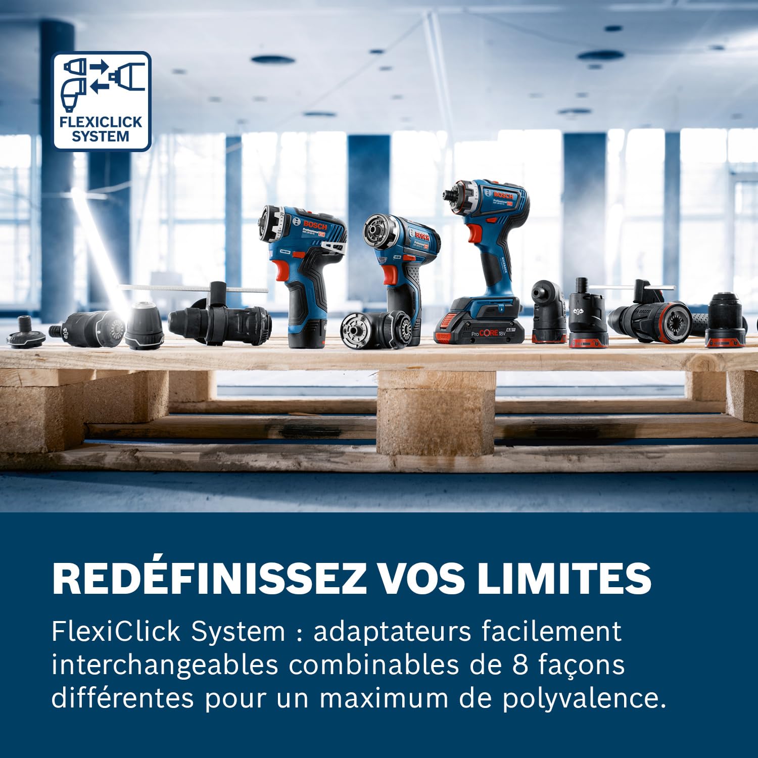 Bosch Professional GSR 12V-35 FC perceuse-visseuse sans-fil 12V FlexiClick 2x3,0 Ah GAL 12V-40 L-BOXX