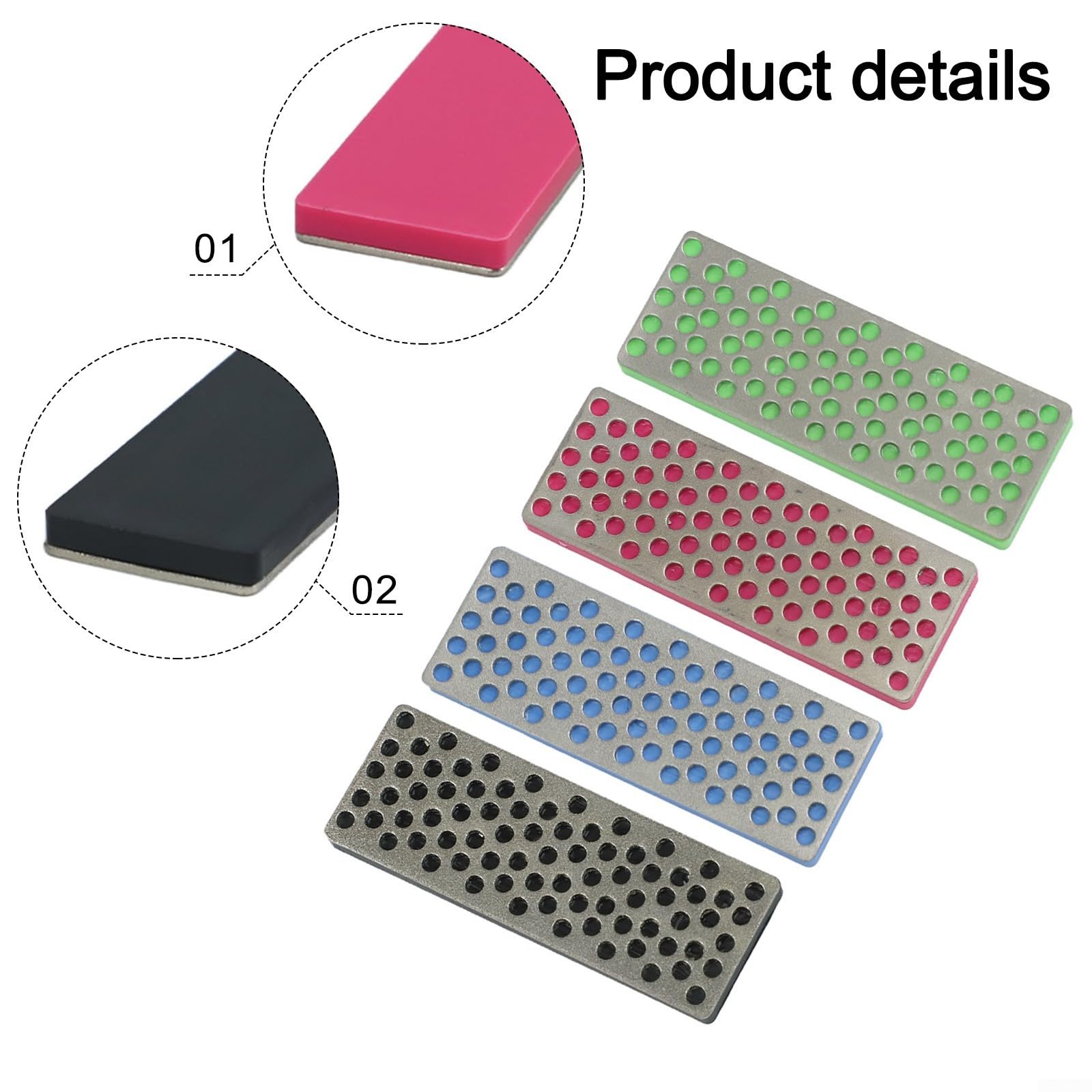 Diamond Hand Polishing Pads 4-Pack Snowboard Edge Tuner Ski Edge Sharpener