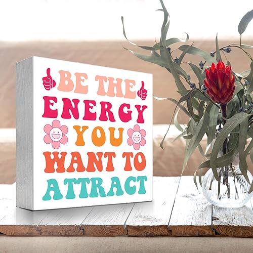 Miniatura 4 de z-crange Bodies Change Worth Doesn't Inspiration, caja de madera para decoración de escritorio, caja de madera retro Groovy Preppy para el hogar,