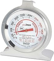 Vista 5 de Winco Termómetros para refrigerador/congelador con ventosas, 2-7/8 pulgadas por 5/8 pulgadas, paquete de 2