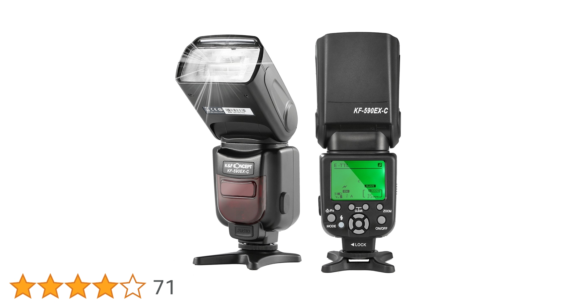Amazon | フラッシュ・スピードライト K&F Concept フラッシュ