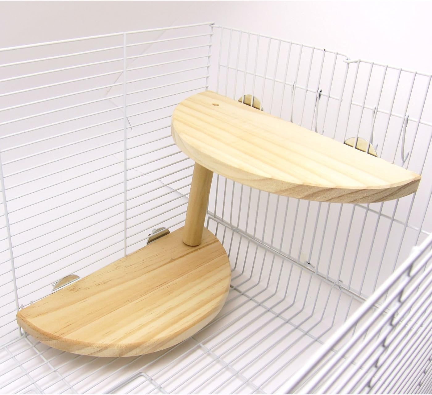 Niteangel 2-Level Wooden Platform for Chinchilla, Hamster and Other Small Animals