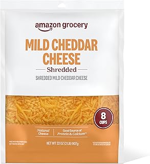 30+ Healthy Meal Prep on a Budget Recipes for Simple Clean Eating 84 Amazon Grocery, Mild Cheddar Cheese, Shredded, 32 Oz