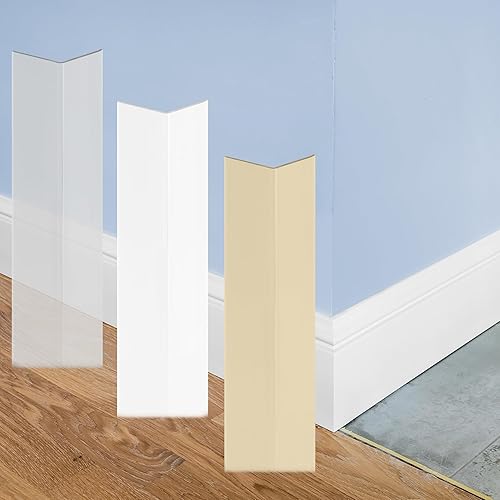 Miniatura 10 de Prime-Line MP10069 - Protector de esquina de vinilo, blanco, paquete de 6, 2-38 x 48 pulgadas, protectores de esquina de vinilo duraderos y