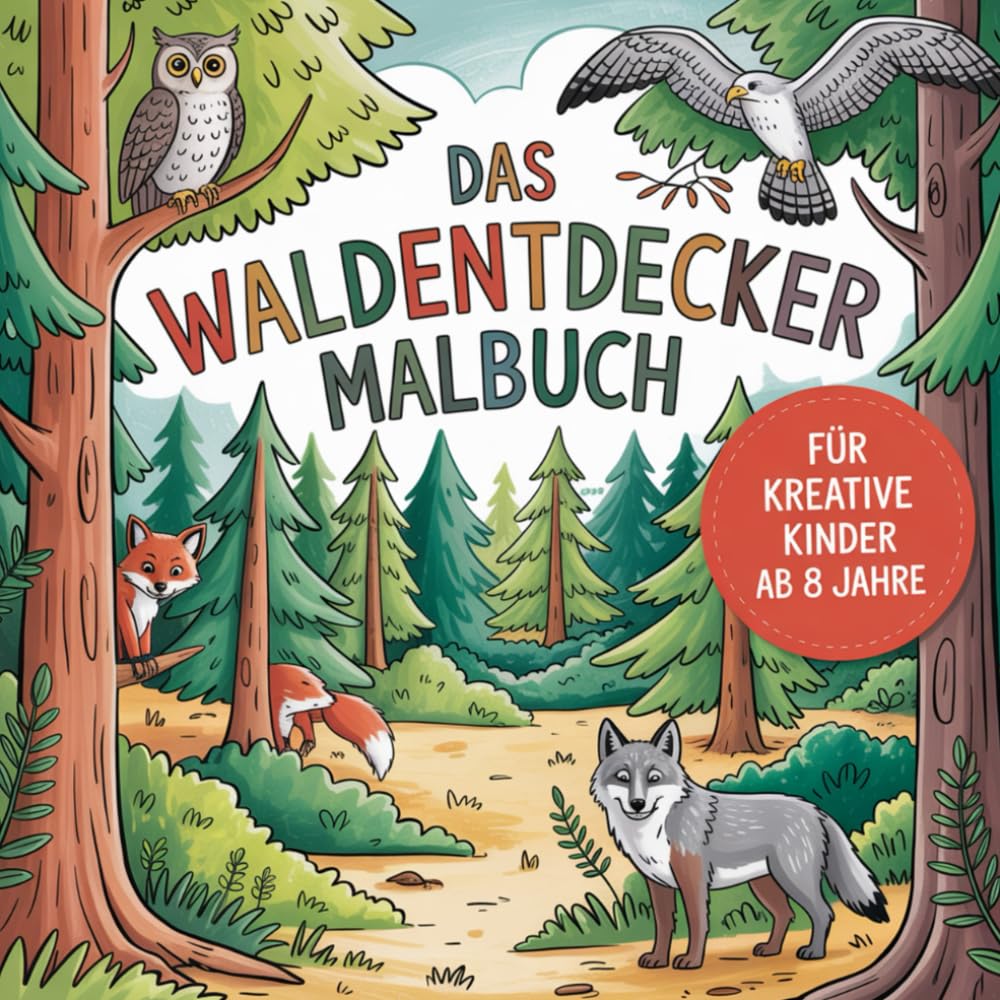 Das Waldentdecker Malbuch: für kreative Kinder ab 8 Jahre