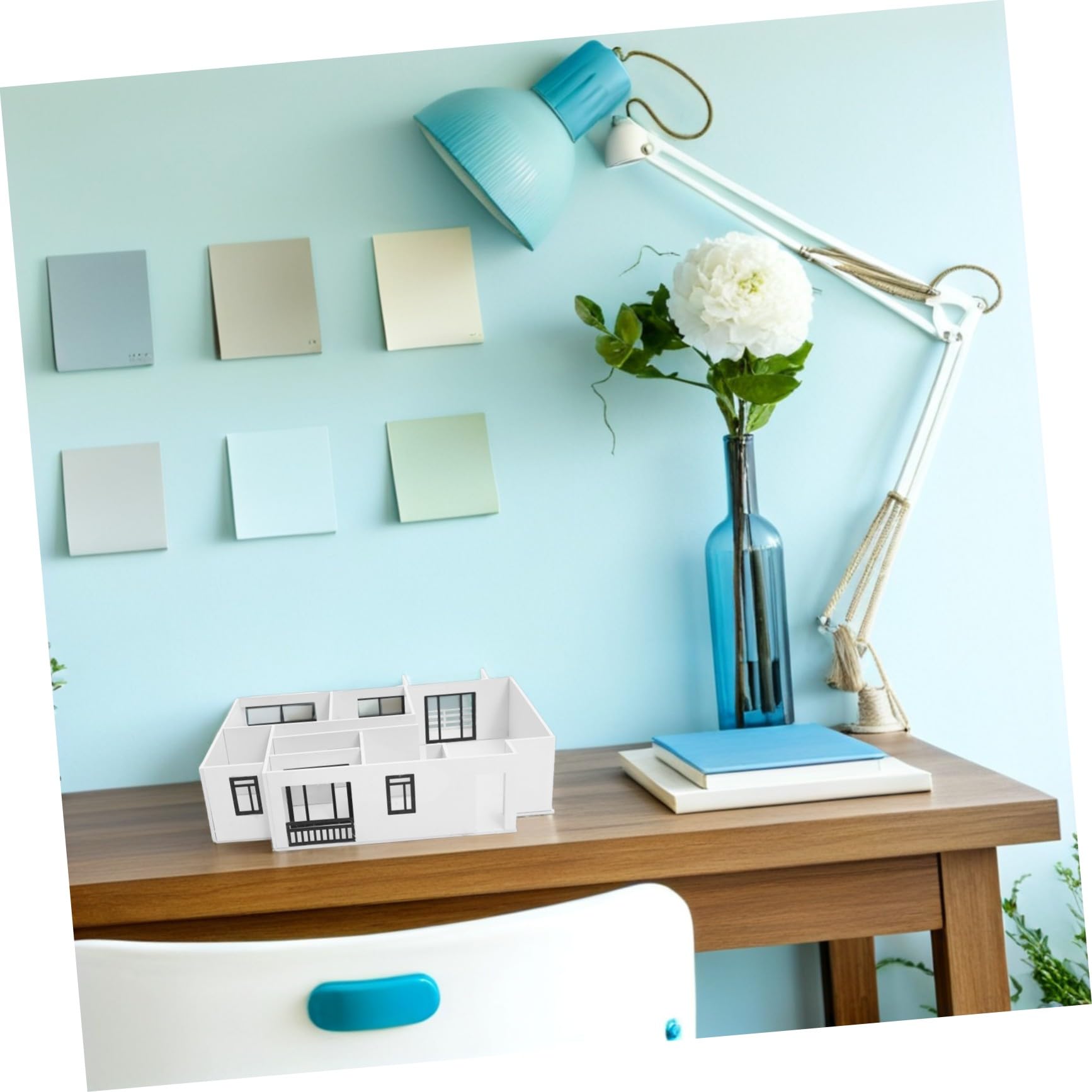 SHINEOFI 1:25 Maßstab Innenwohnungsgrundriss Satz aus Pvc und Acryl Einfacher Zusammenbau Architekturmodell für Home Design Enthusiasten und Modellbau