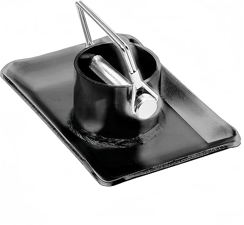Miniatura 6 de Rockane Placa de pie para gato de remolque, capacidad de 5000 libras con base de pasador para enganche de barco, cámper, barco con marco A, RV -