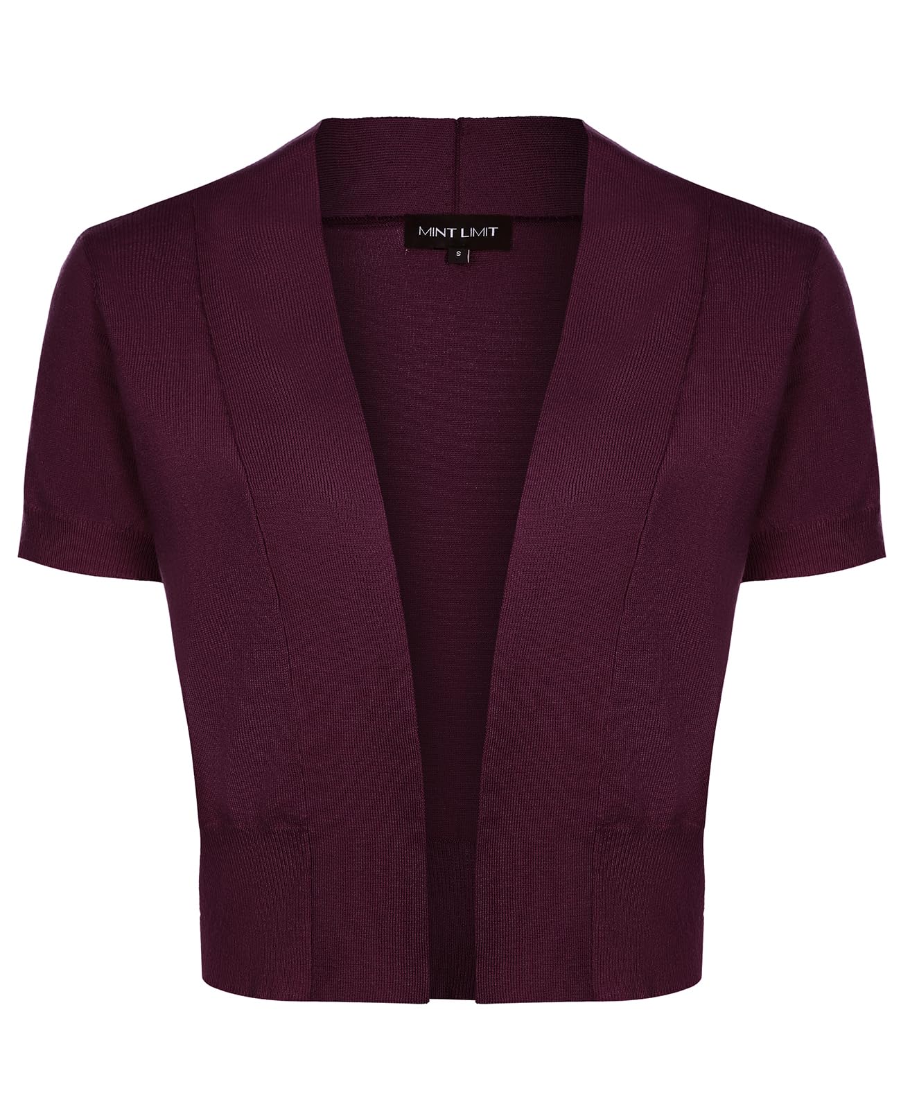 MINTLIMIT Women Shrug Bolero Open Front 3/4 Sleeve Cropped Cardigan Sweater
