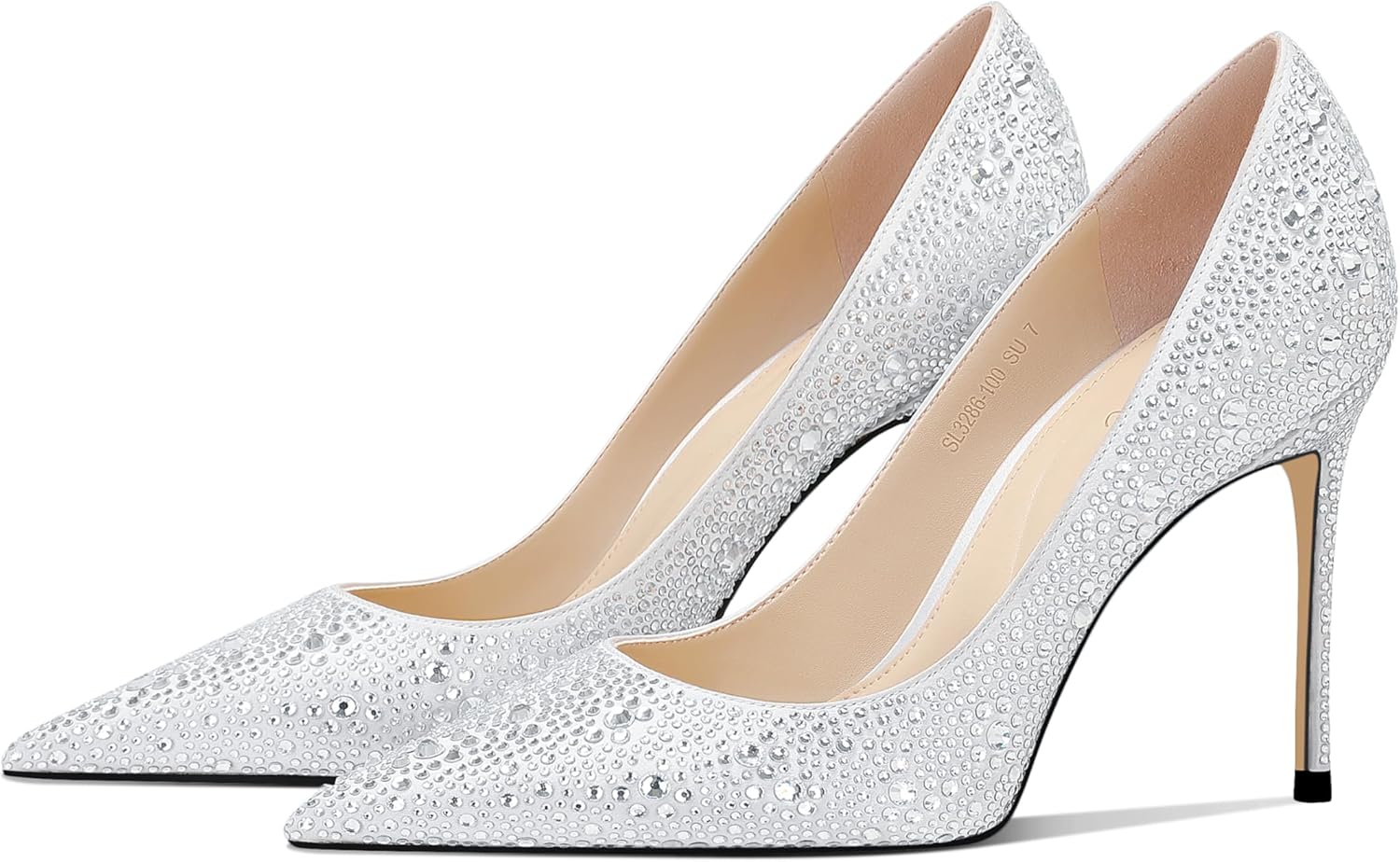 Women's High Heel Pumps Elegant Stiletto Heels with Cushioned Insole for Party and Office Comfortable Slip-On Design Ideal for Formal and Casual Occasions - Image 3