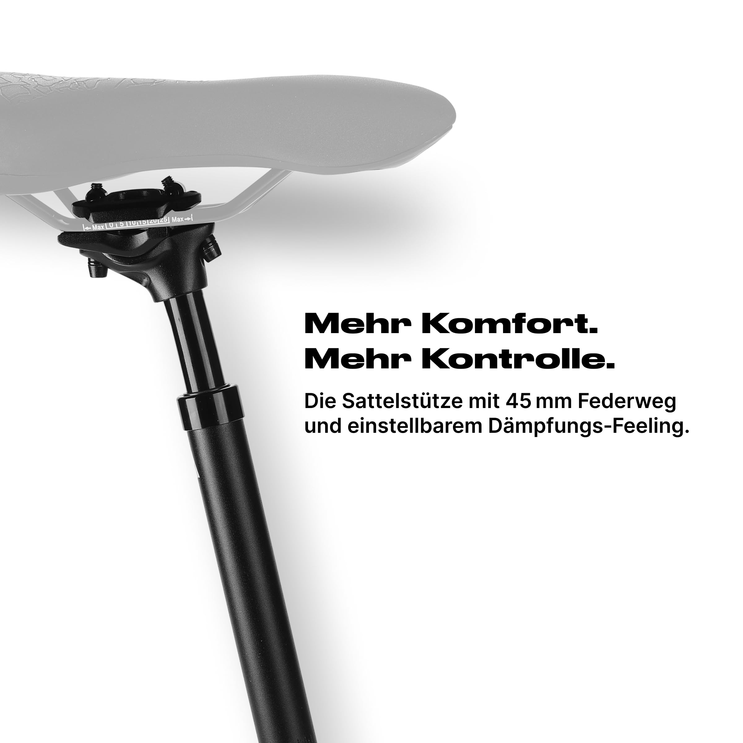 Alpensattel Amortyzowana sztyca podsiodłowa, aluminium 6061, 350 mm, średnica 27,2 mm, ugięcie sprężyny 45 mm, 500 g, do rowerów MTB, E-Bike, trekkingu, do jazdy na rowerze wyścigowym