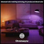 Philips Hue Smart LED A19 Bulb, 3 Pack, White & Color Ambiance, E26 Base, 7.2W, Full Spectrum Light 1000K-20000K, 810 Lumens, Dimmable LED Bulbs, Works with Alexa, Google & Apple Home