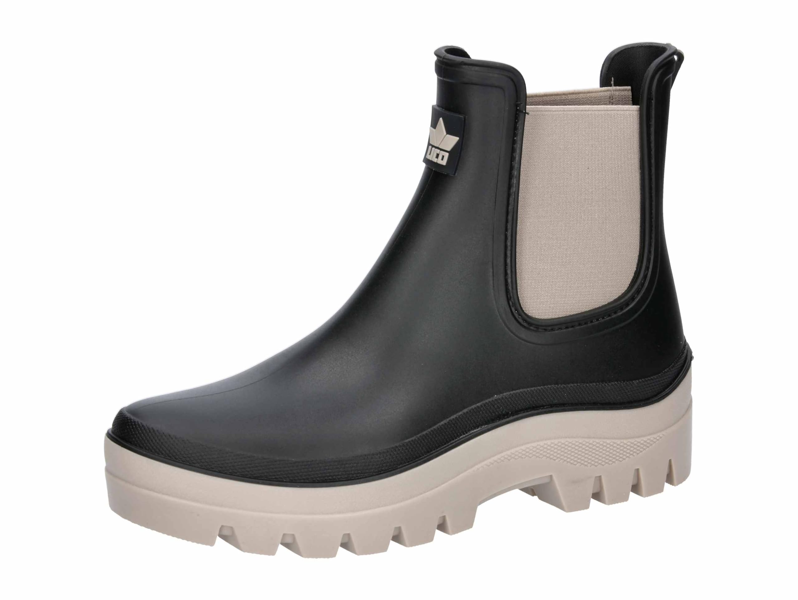 Lico Women's Neptuna Wellington Boots, Black/Beige, 40 EU, Black Beige, 8 UK