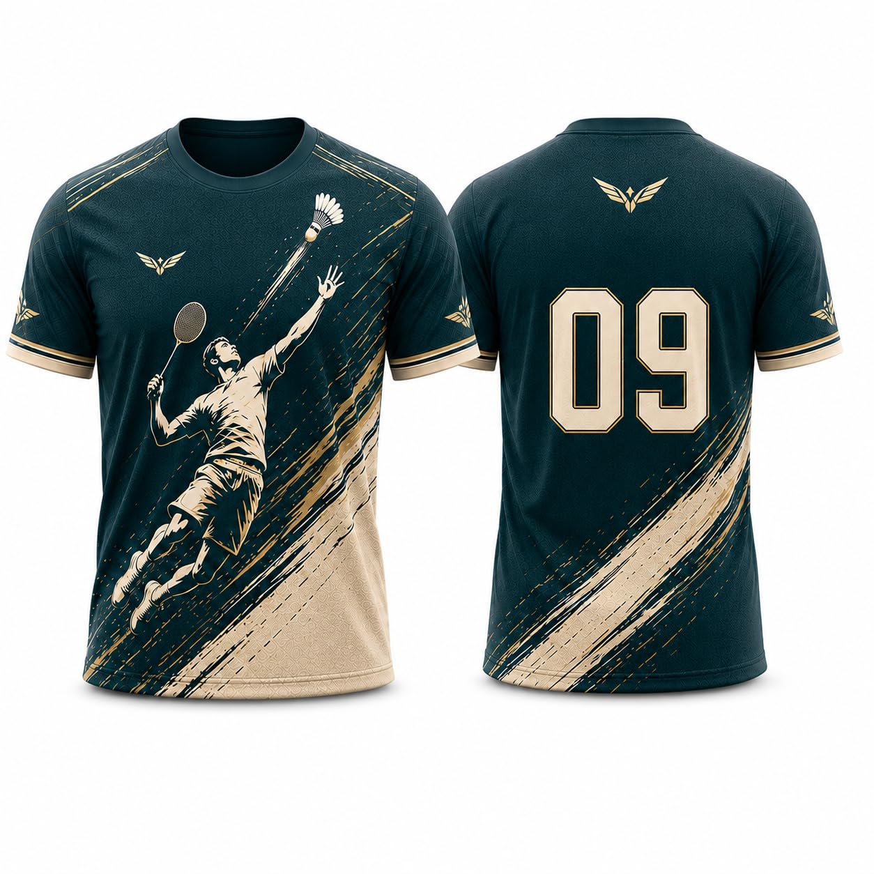 Custom Badminton Jersey for Men Women Boys Girls | Personalized Name Number Badminton Shirt | Badminton Team Uniform | Breathable Quick Dry Sports T-Shirt | Training Tournament Jersey-image-15