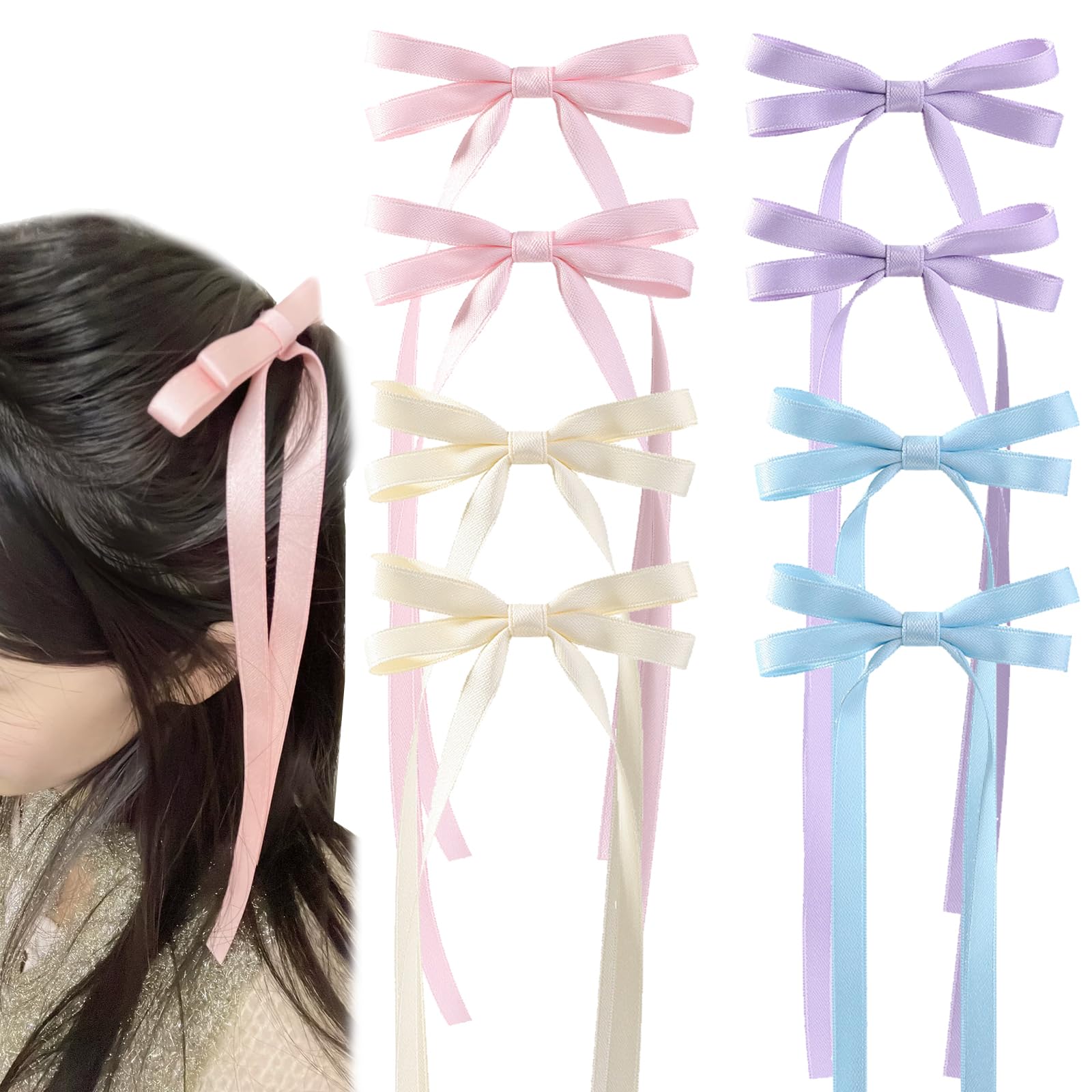 Amazon.com : Double Hair Bows For Girls Cute Hair Clips For Women