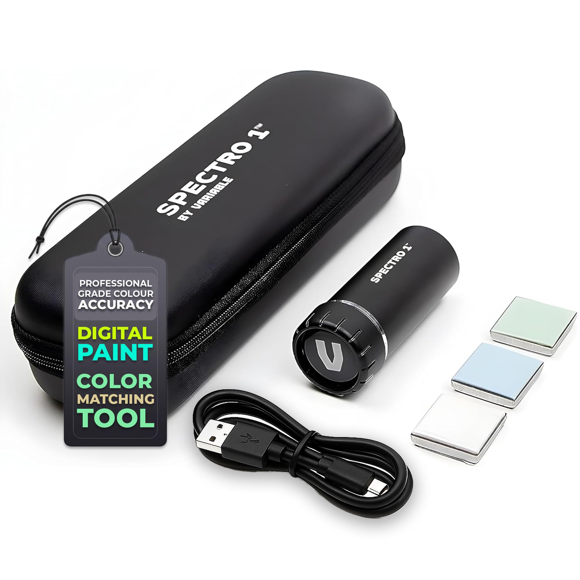 Spectro 1 Mobile Spectrophotometer for Colour Matching, Visual Analysis & Performance Checks โ Measure & Inspect Reflectance Curves, Analyse Shades & Ensure Accurate, Consistent Colour Data