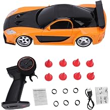 Matybobe RC Drift Car 1 43 Scale Mini Drift RC Car Small Remote Control Micro 2.4G Racing Dual Mode Gyro LED Lights 200mAh for Indoor Outdoor