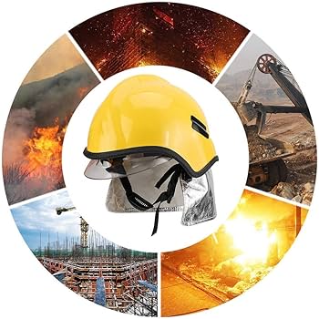 Amazon.co.jp: レスキューヘルメット、消防士用ヘルメット高温