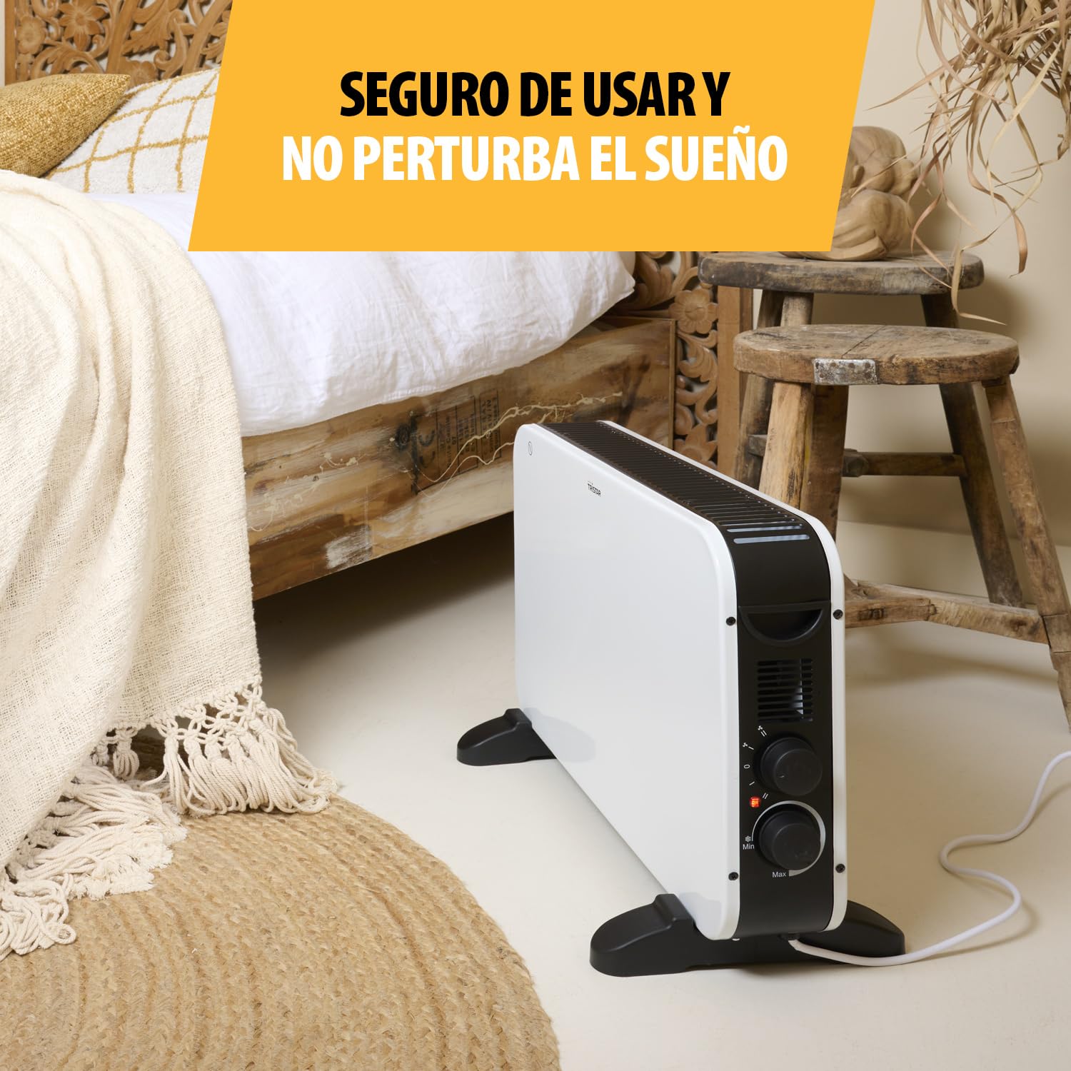 Tristar KA-5813 Radiador convector – 2000 W – Modo turbo, blanco