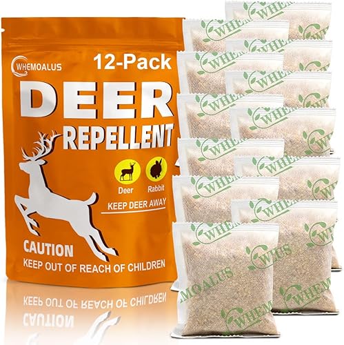 DALIYREPAL Repelente de ciervos, repelente de conejos al aire libre, repelente de ciervos para plantas, repelente de conejos para patio potente,