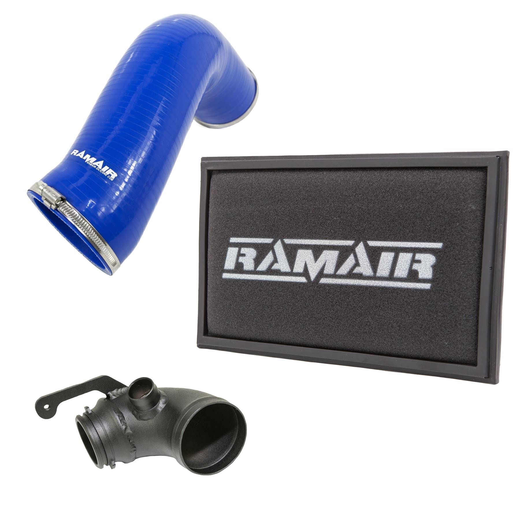 Ramair Replacement Air Filter Blue Intake Hose & Turbo Inlet Elbow For TSI Cupra