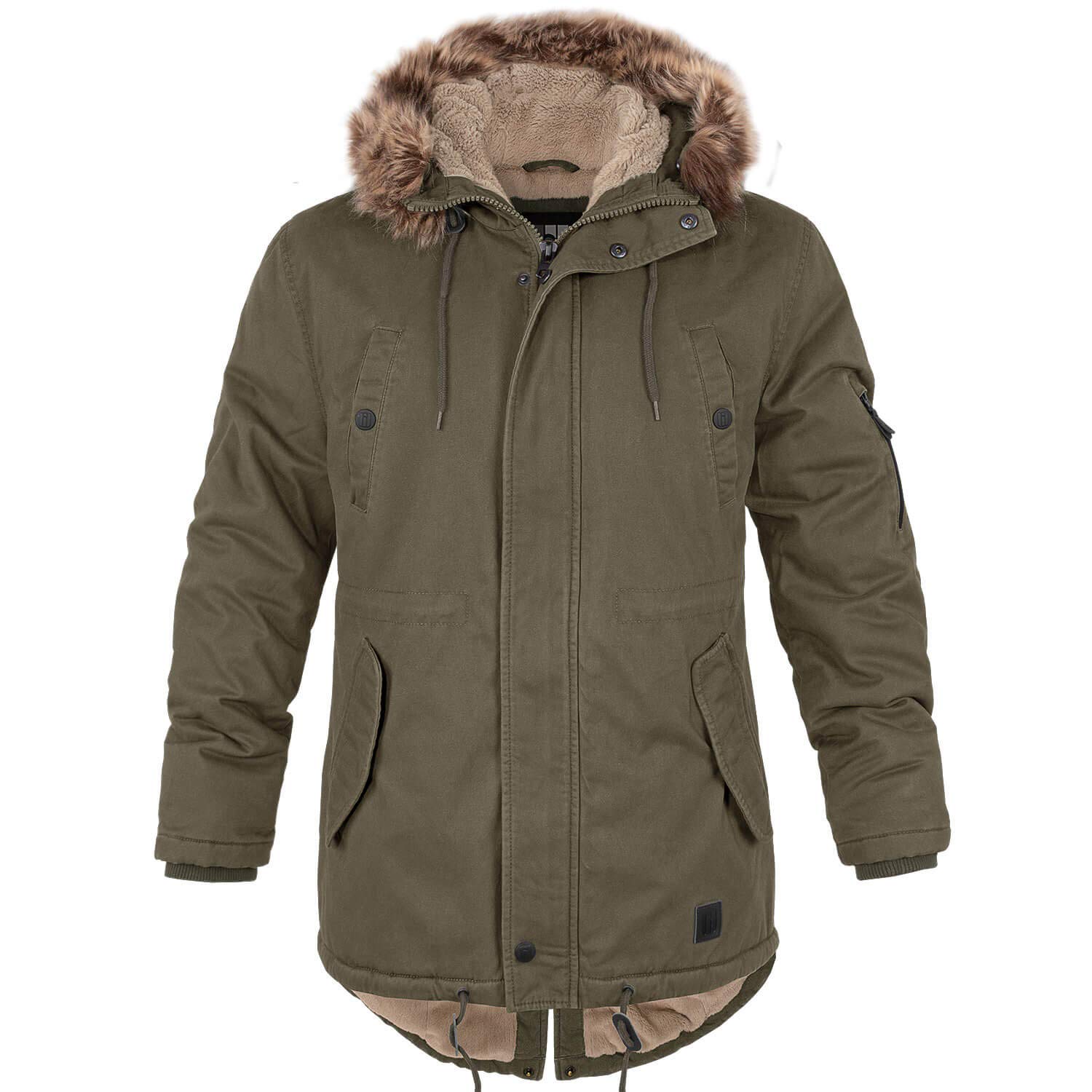 bw-online-shop Winterparka Fishtail mit Futter Herren Parka Jacke