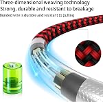 USB C to USB C Cable Nylon Braided 60W 3/3/6/6/10 FT USB Type C Fast Charging Cable for iPhone 17/17 Pro Max/Air/16/16 Plus/16 Pro Max/15/15 Plus, Mac-Book, iPad, Samsung S25/S24/23