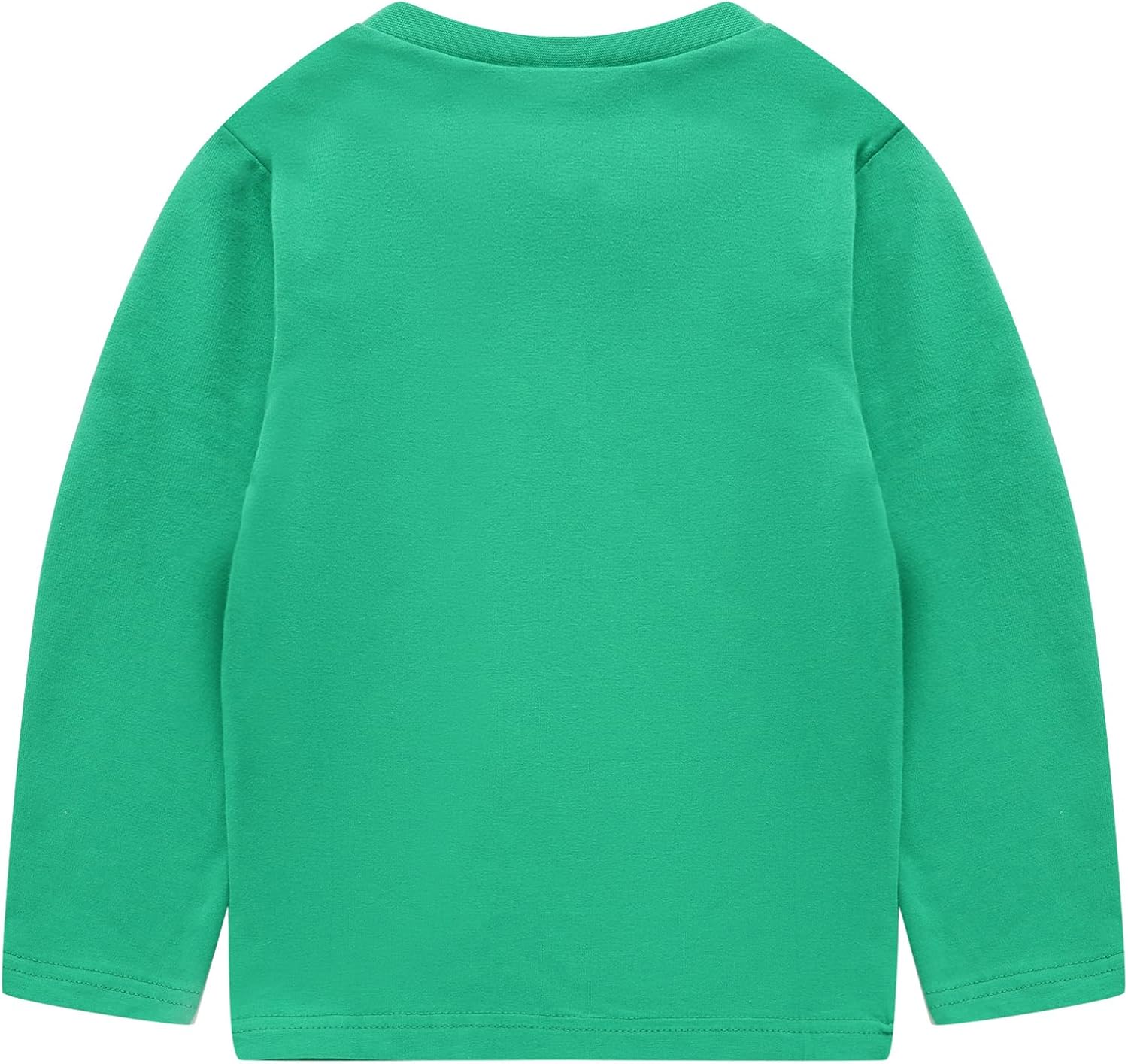Mud Kingdom Boys Girls Long Sleeve T-Shirt Casual Jersey Cotton Basic Plain Tee Soft