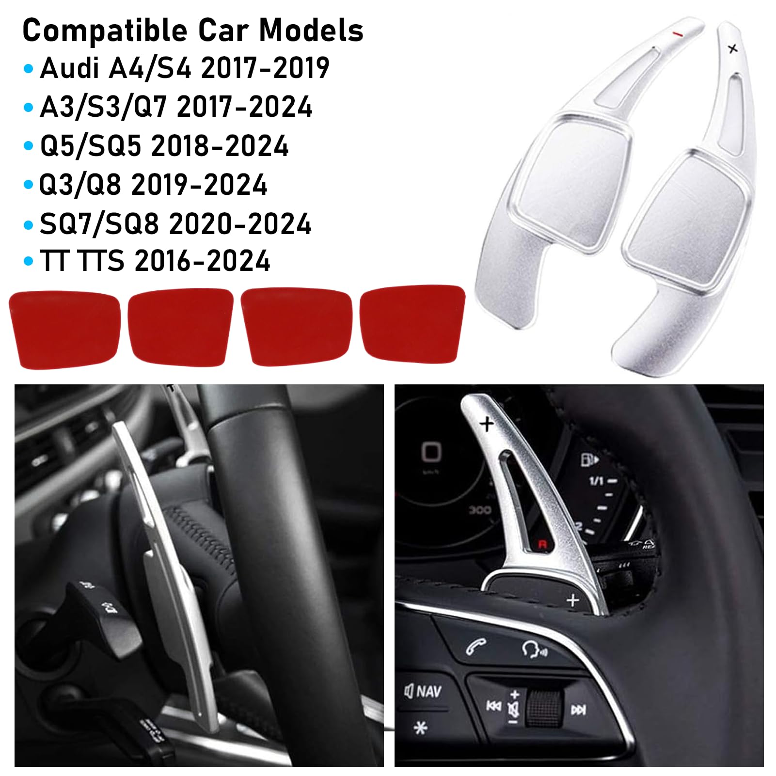 Audi S-tronic Paddle Progress VC A4 パドル Audi A4 B9にmaniacs Paddle VC装着！スポーティさ演出＆操作感