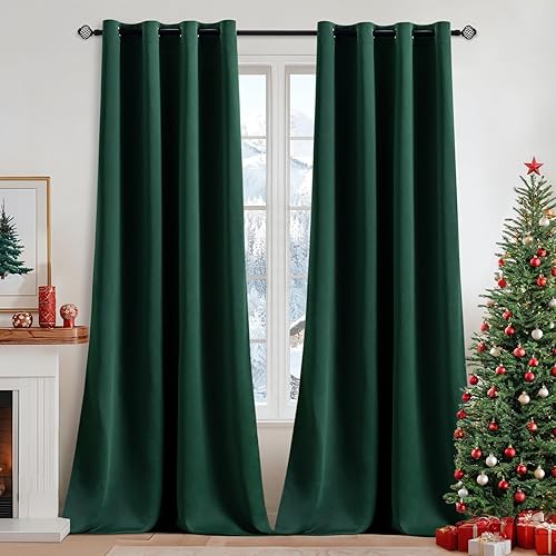 Miniatura 54 de MIULEE Cortinas para oscurecer la habitación, con aislamiento térmico y bloqueo de luz, juego de 2 paneles de cortina opaca para ventana, parte