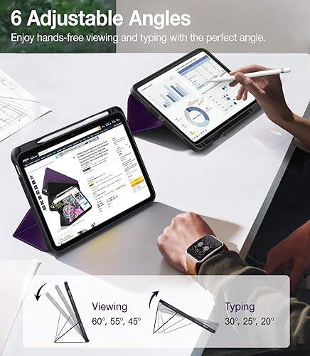 Miniatura 3 de TORRAS Funda para iPad Air de 5 y 4 generación de 10.9 pulgadas, iPad Pro de 11 pulgadas (1, 2, 3 y 4 generación), funda protectora a prueba de