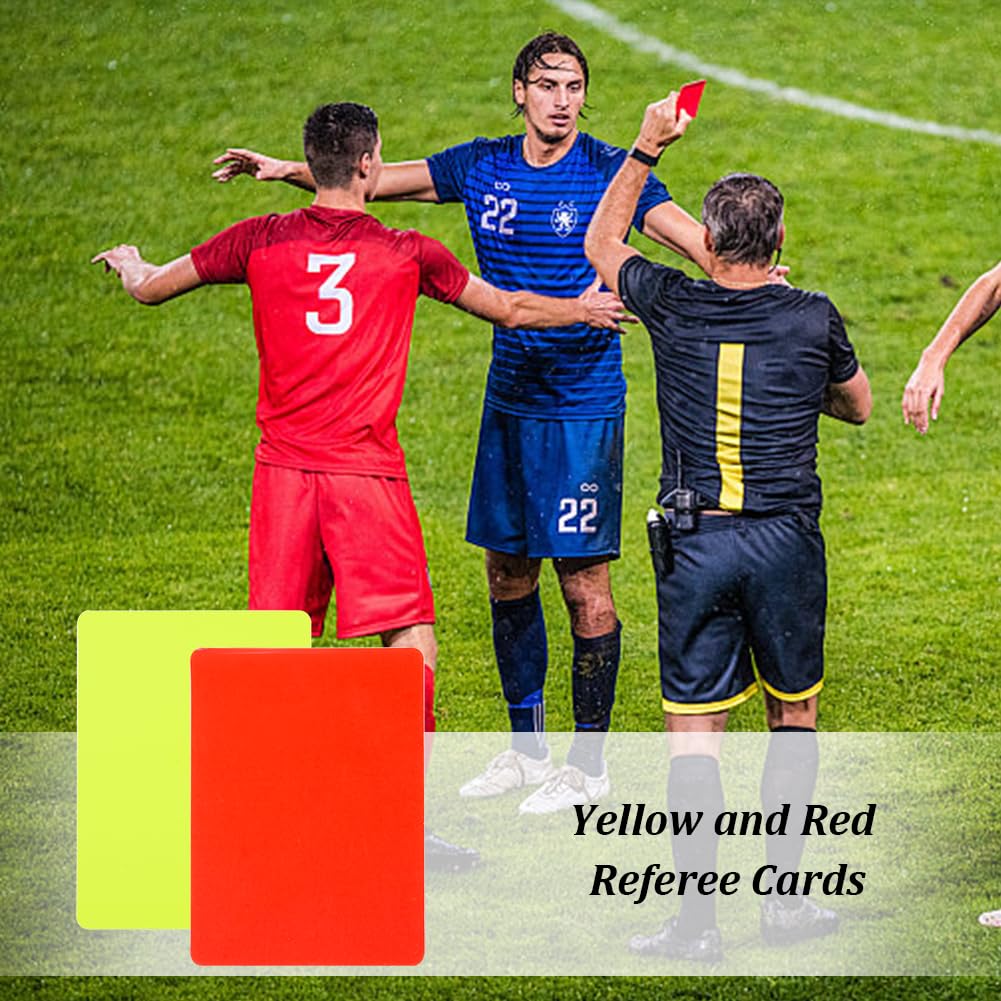 OLYCRAFT tarjetas de árbitro rojas y amarillas 80 x 110 mm juego fútbol