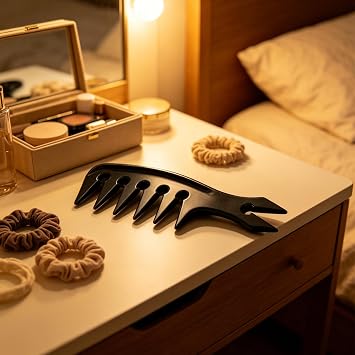Styling Comb Wide Tooth Comb Men Sawtooth Texturising Afro Pick Hair Pick Volumising Lifting Thick Curly Natural Hair Portable Lightweight Daily Use Travel Home Gift Set Women Unisex